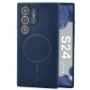 Silikonowe etui z pierścieniem magnetycznym Bizon Soft Case Magnetic do Galaxy S24 Ultra, granatowe