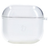 Elastyczne etui z karabińczykiem Bizon Case Headphone Clear do AirPods 4 przeźroczyste