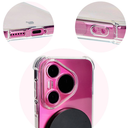 Elastyczne etui Bizon Case Salpa do Huawei Pura 70 Pro / Pro+, przezroczyste