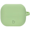 Silikonowe etui z karabińczykiem Bizon Case Headphone Silicone do Galaxy Buds 3/3 Pro, jasnozielone