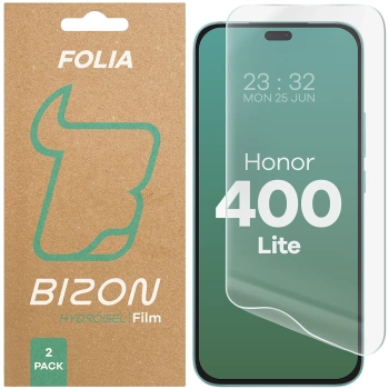 Folia hydrożelowa na ekran Bizon Glass Hydrogel Front Duo do Honor 400 Lite, 2 sztuki