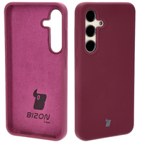 Silikonowe etui Bizon Soft Case do Galaxy S24, ciemnofioletowe