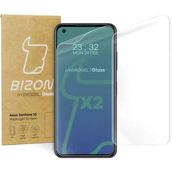 Folia hydrożelowa na ekran Bizon Glass Hydrogel Front Duo do Asus Zenfone 10, 2 sztuki