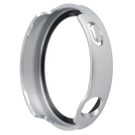 Etui ze szkłem do zegarka Bizon Case+Glass Watch do Huawei Watch GT6 41 mm, satynowo srebrne