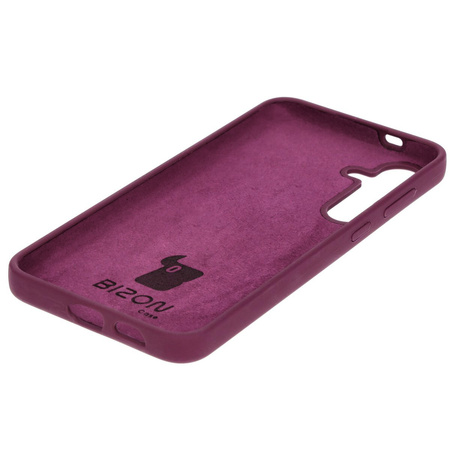 Silikonowe etui Bizon Soft Case do Galaxy S24 Plus, ciemnofioletowe