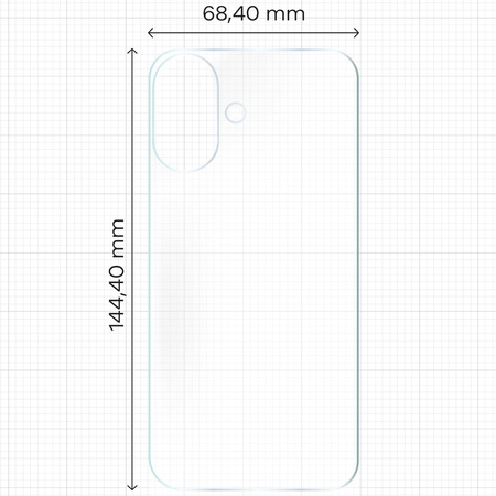 Folia hydrożelowa na tył Bizon Glass Hydrogel do iPhone 16, 2 sztuki