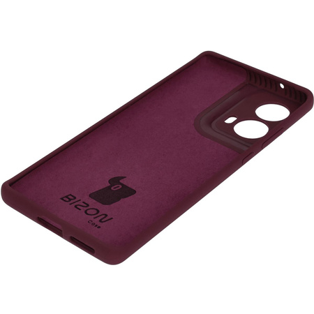 Silikonowe etui Bizon Soft Case do Motorola Moto G85 5G, ciemnofioletowe