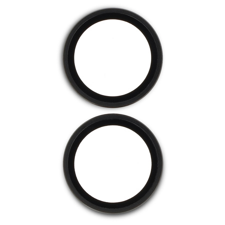 Szkło na aparat Bizon Glass Snap Lens do Oppo Reno13 Pro, 1 zestaw, czarna ramka