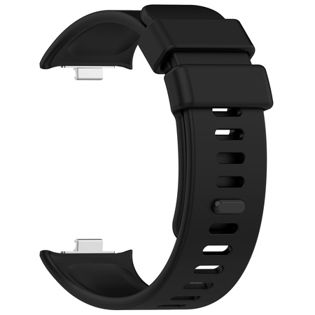Pasek Bizon Strap Watch Silicone B do Xiaomi Redmi Watch 5/4 / Smart Band 9/8 Pro, czarny