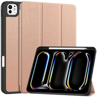 Etui Bizon Case Tab Lizard do iPad Pro 11" 5 gen. 2024, różowozłote