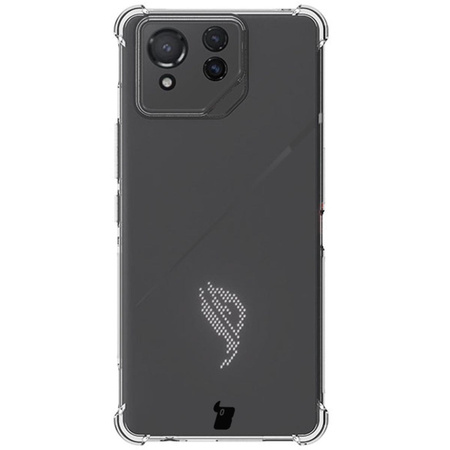 Etui + 2x folia Bizon Case Clear Pack do Asus ROG Phone 8 Pro, przezroczyste