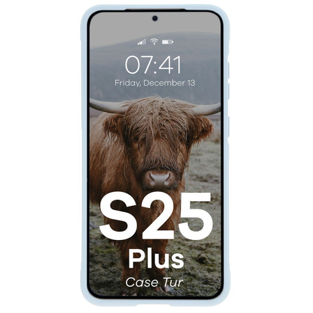Pancerne etui Bizon Case Tur do Galaxy S25 Plus, jasnoniebieskie