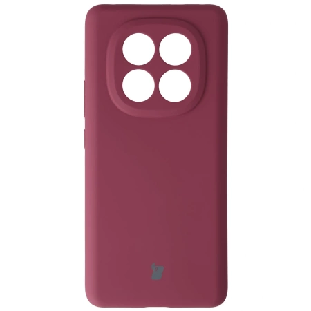 Silikonowe etui Bizon Soft Case do Xiaomi Redmi Note 14 Pro Plus 5G, ciemnofioletowe