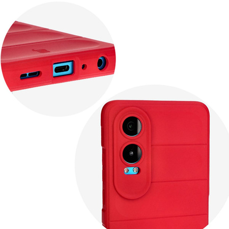 Pancerne etui Bizon Case Tur do OnePlus Nord CE4 Lite 5G, czerwone