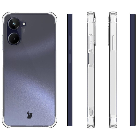 Etui + 2x szkło Bizon Case Clear Pack do Realme 10 4G, przezroczyste