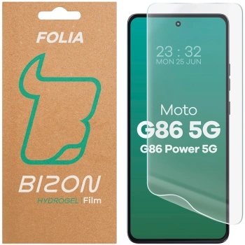 Folia hydrożelowa na ekran Bizon Glass Hydrogel Front do Motorola Moto G86 5G / G86 Power 5G, 1 sztuka