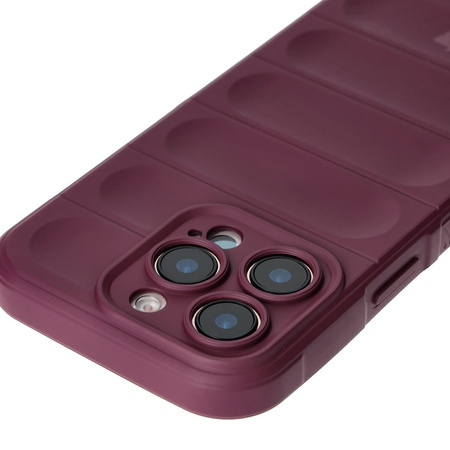Pancerne etui Bizon Case Tur do iPhone 16 Pro, burgundowe