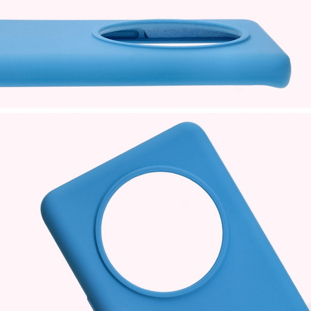 Silikonowe etui Bizon Soft Case do Honor Magic7 Lite, niebieskie
