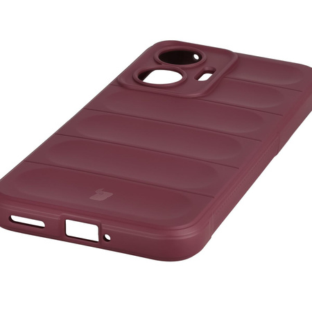 Pancerne etui Bizon Case Tur do Xiaomi POCO F7, burgundowe