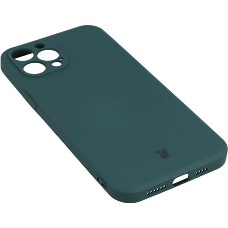 Etui Bizon Case Silicone do iPhone 12 Pro Max, ciemnozielone