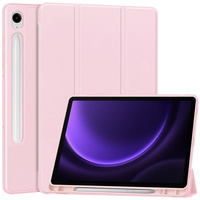 Etui Bizon Case Tab Lizard do Galaxy Tab S10 Lite / S10 FE / S9 / S9 FE, różowe