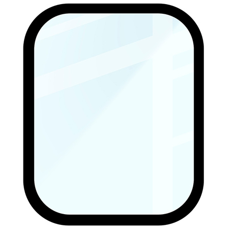 Szkło hybrydowe Bizon Glass Watch Edge Hybrid dla Xiaomi Redmi Watch 5 Active, czarne