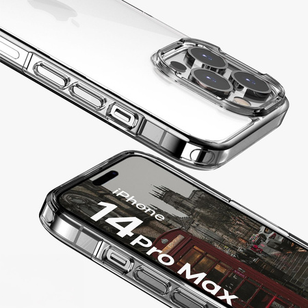 Etui Bizon Case Halo do iPhone 14 Pro Max, przezroczyste