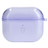 Etui Bizon Case Headphone Clear do Airpods 3, przezroczysto-fioletowe