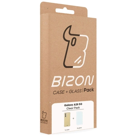 Elastyczne etui + 2x szkło hartowane Bizon Case Clear Pack do Galaxy A26 5G