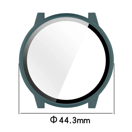 Etui ze szkłem do zegarka Bizon Case+Glass Watch do Garmin Venu 4 41 mm, zielone