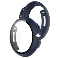 Etui ze szkłem do zegarka Bizon Case Watch Adamo do Google Pixel Watch 4 41 mm, matowe granatowe