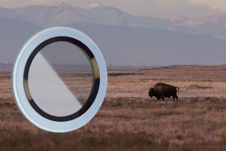 Szkło na aparat z aplikatorem Bizon Glass Snap Lens do iPhone 14/14 Plus, 1 zestaw, jasnoniebieska ramka