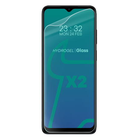 Folia hydrożelowa na ekran Bizon Glass Hydrogel Front Duo do Motorola Moto E22 / E22i, 2 sztuki