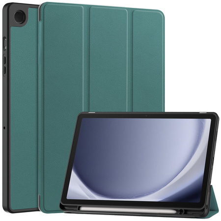 Etui Bizon Case Tab Lizard do Galaxy Tab A9 Plus, ciemnozielone