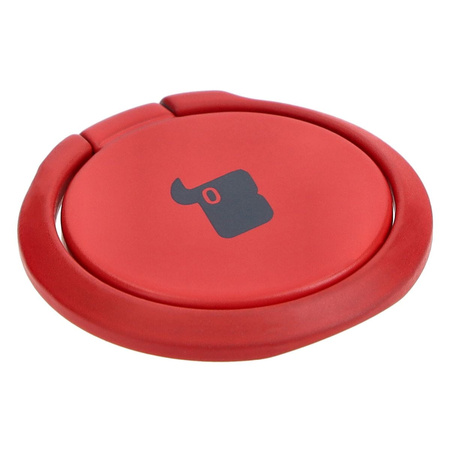 Uchwyt na palec Bizon Accessories Ring Turtle uniwersalny, czerwony