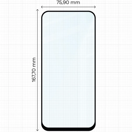 Szkło hartowane Bizon Glass Edge 2 do Xiaomi Redmi 15C 4G / 5G / POCO C85 4G, czarna ramka