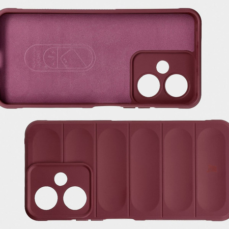 Pancerne etui Bizon Case Tur do Xiaomi Redmi 13C 5G, burgundowe