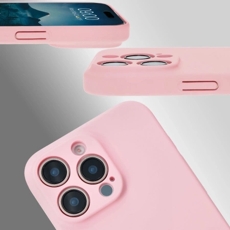 Etui Bizon Case Łupka do iPhone 16 Pro Max, różowe