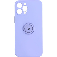 Etui Bizon Case Silicone Ring do iPhone 12 Pro Max, fioletowe