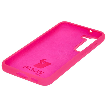 Silikonowe etui Bizon Soft Case do Galaxy S23, neonowo-różowe
