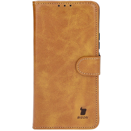 Etui z klapką Bizon Case Pocket do OnePlus Nord 4, brązowe