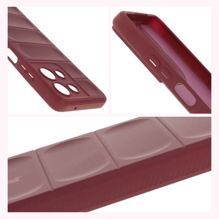 Pancerne etui Bizon Case Tur do Motorola Moto G75 5G, burgundowe
