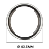 Etui z osłoną ekranu Bizon Case Watch Felipe do Xiaomi Watch S4 41 mm, srebrne