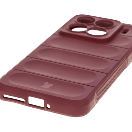 Pancerne etui Bizon Case Tur do Xiaomi 15, burgundowe