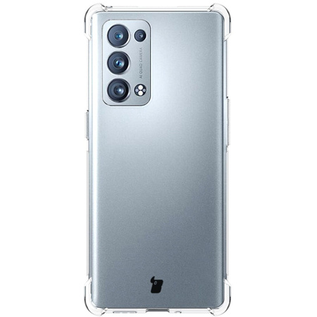 Etui + 2x folia Bizon Case Clear Pack do Oppo Reno 6 Pro 5G, przezroczyste