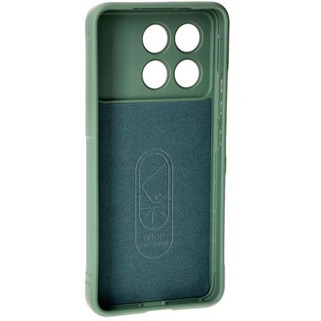 Pancerne etui Bizon Case Tur do Xiaomi Poco F6 Pro, ciemnozielone