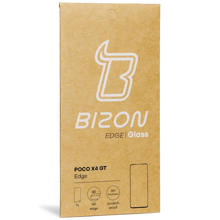 Szkło hartowane Bizon Glass Edge do Xiaomi Poco X4 GT, czarne