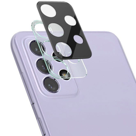 Szkło na aparat Bizon Glass Silk Lens dla Galaxy A73 5G, 2 sztuki