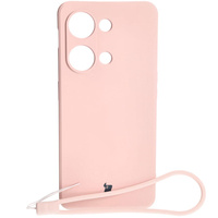 Etui Bizon Case Silicone Sq do OnePlus Nord 3, jasnoróżowe