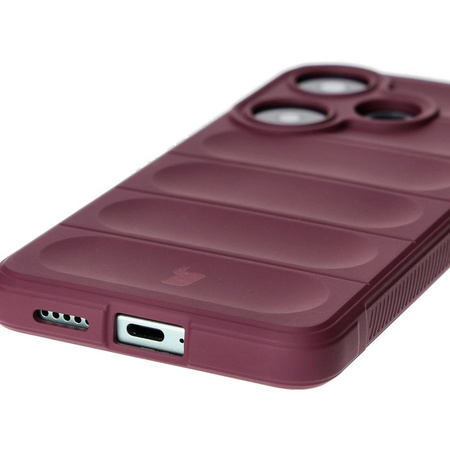 Pancerne etui Bizon Case Tur do Xiaomi Poco F6, burgundowe
